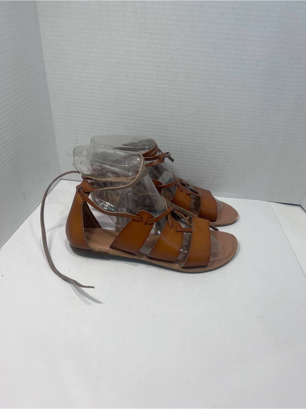 Old Navy Tan Lace-Up Gladiator Sandals